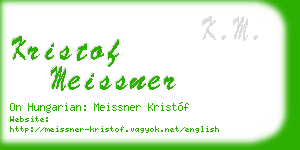 kristof meissner business card